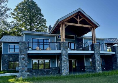 Beautiful stone masonry on outside of home